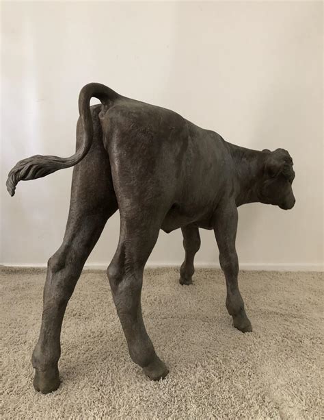 Liza Todd-Tivey - Elizabeth Taylor owned Monumental bronze Calf by Liza
