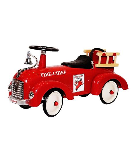 Loving this Chevron Texaco Steel Fire Truck Riding Toy on #zulily! # ...