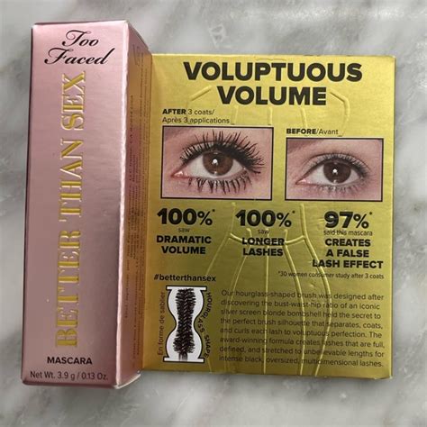 Too Faced Makeup Pick Too Faced Better Than Sex Volumizing Lengthening Mascarade Poshmark