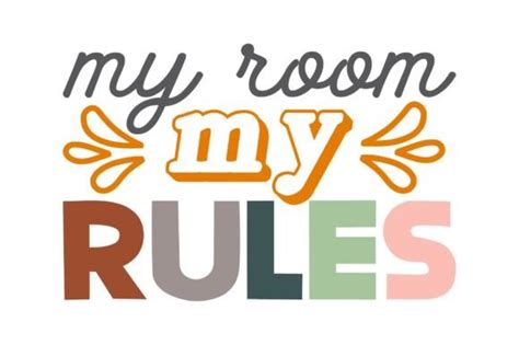 room  rules graphic  lazy craft creative fabrica