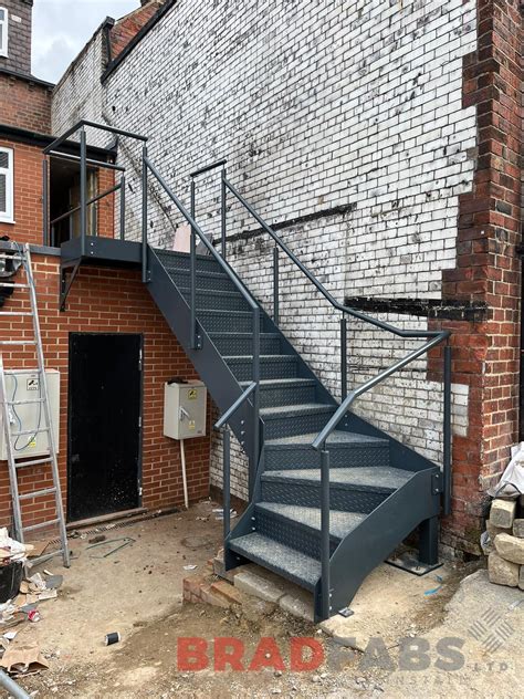 Four Flight Staircase Made In Mild Steel Galvanised Staircase