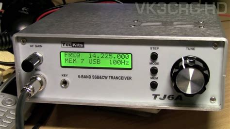 Youkits Tj6a 6 Band Ssb And Cw Qrp Amateur Transceiver Kit Youtube