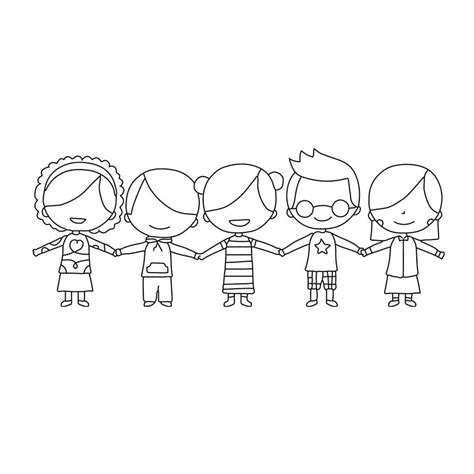 Children Outline in Illustrator, PSD, PNG, JPG, SVG, EPS - Download ...