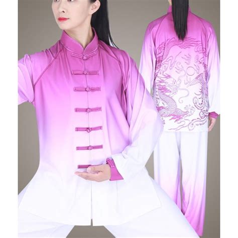 Tai Chi Clothing Chinese Kung Fu Uniforms For Women And Men Dragon