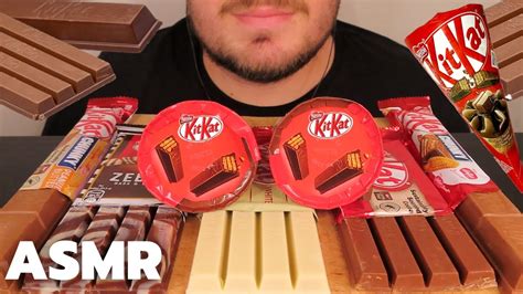 Asmr Kitkat Chocolate Party Mukbang Kitkat Chocolate Candy Bars And Ice