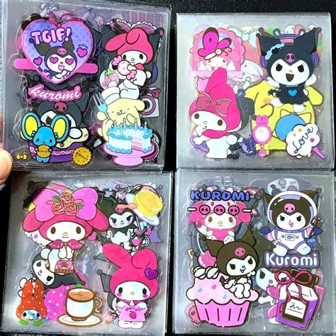 Jual Sticker Momo Sanrio Karakter Kuromi Dan Melody Isi 100 Lembar Per