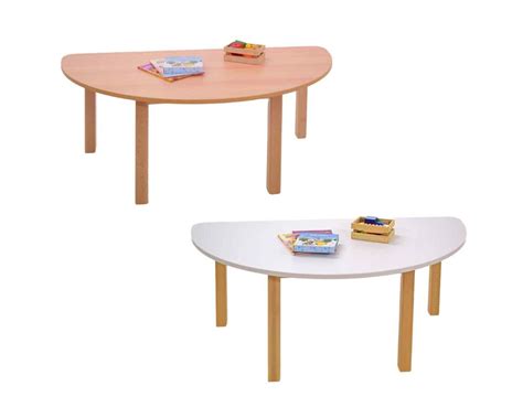 Early Years Essentials Semi Circle Wooden Table