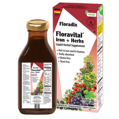 Floradix® Iron + Herbs Liquid Herbal Supplement – FloradixUSA.com