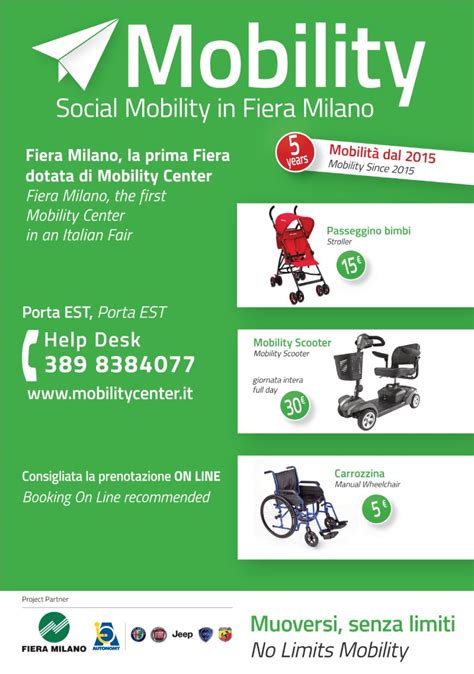 Mobility Center Fiera Milano Prenota Il Tuo Mobility Scooter