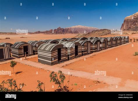 Bedouin Camp In Wadi Rum Desert Jordan Stock Photo Alamy