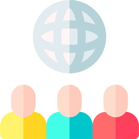 Global Basic Rounded Flat Icon