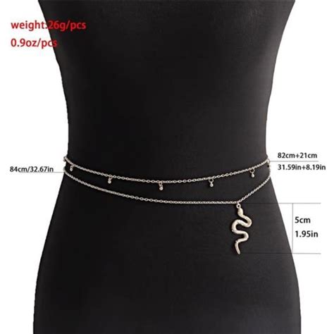 Other Zeshimb Snake Waist Chain Layered Belly Beads Chain Sexy Beach Bikini Body Chain Poshmark