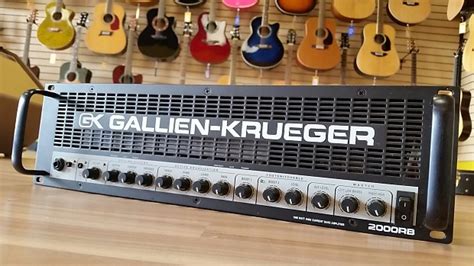 Gallien Krueger Gk 2000rb 1000 Watt High Current Bass Reverb