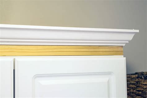 The Easiest Way To Install Crown Molding On Cabinets