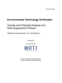 Environmental Technology Verification Report Environmental Technology