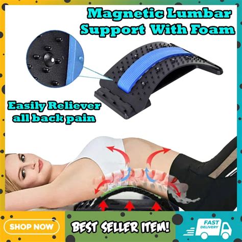 Back Stretcher Lumbar Back Cracker Board Pain Relief Device Multi