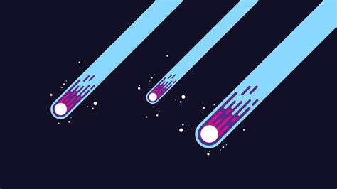 Meteors Vector Artist Artwork Digital Art Hd Minimalism