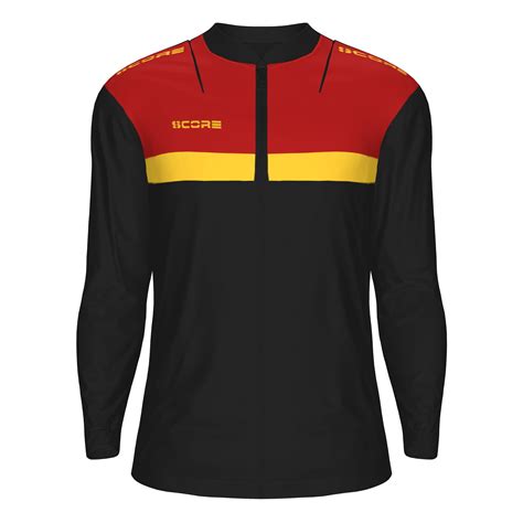 Score Tricol Jacket Black Red Yellow Soccer City