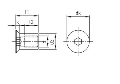 H Lsenmutter Edelstahl Senkkopf H Lsenmuttern Isk M M M M M M