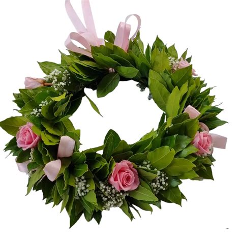 Coroncina Per Laurea Con Rose Rosa Stabilizzate