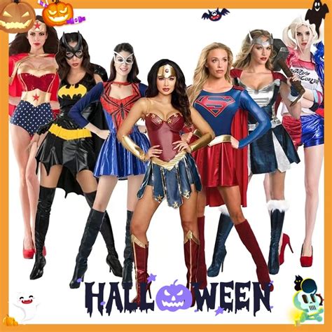 Disfraz De Anime Halloween Adulto Superman Batman Femenino Wonder Woman