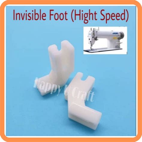 Tapak Zip Sorok Plastic Invisible Zipper Foot High Speed Shopee