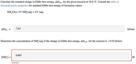 Solved Calculate The Standard Change In Gibbs Free Energy Chegg