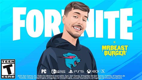 mrbeast skin  fortnite chapter  season