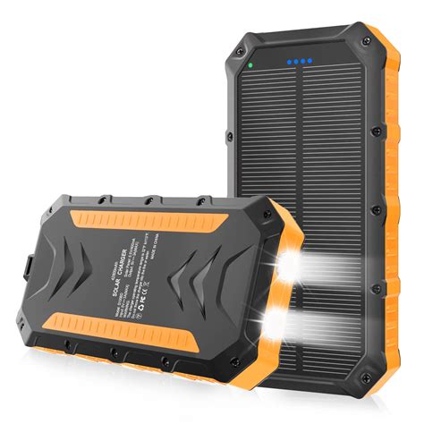 Yelomin Solar Charger Solar Power Bank 42800mah Portable