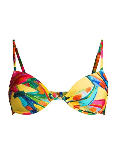 Farm Rio Colorful Banana Bikini Top In Colorful Bananas Off Editorialist