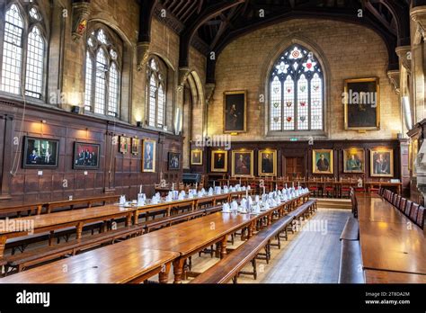 Interior Of The Dining Hall In Balliol College At Oxford University