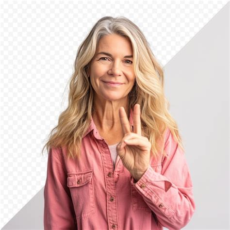 Premium Psd Middle Age Blonde Woman Over Isolated Isolated Background