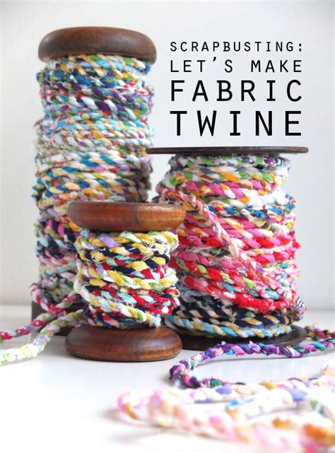 Scrapbusting Handmade Scrap Fabric Twine My Poppet Makes