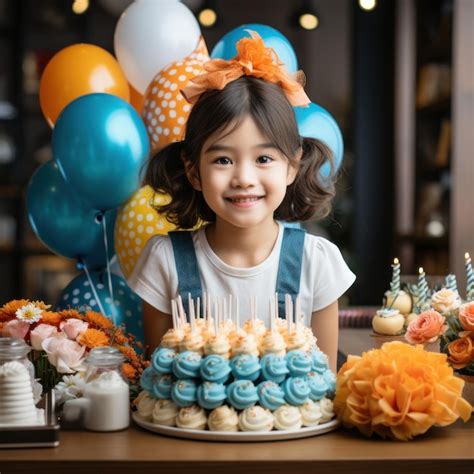 Los niños posan para una foto con pastel Foto Premium