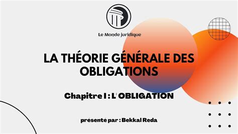 La Th Orie G N Rale Des Obligations L Obligation Youtube