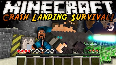 Minecraft Modded Crash Landing Creating Water Youtube