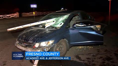 Alleged Dui Driver Crashes Into Fence In Fresno County Abc30 Fresno