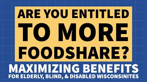 Are You Eligible For More Foodshare Benefits Youtube