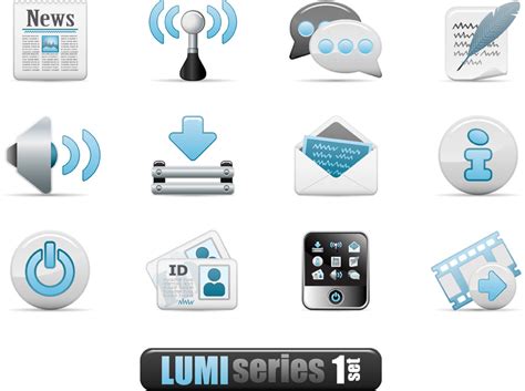 3 sets of utility icon vector Free Vector / 4Vector