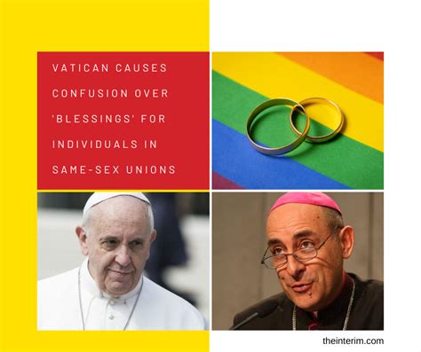 Vatican Causes Confusion Over Blessings Of Same Sex Unions