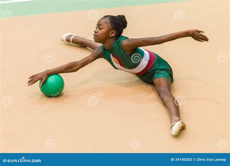 Rhythmic Gymnastics Girl Ball Style Editorial Photography - Image of photo, africa: 34140202