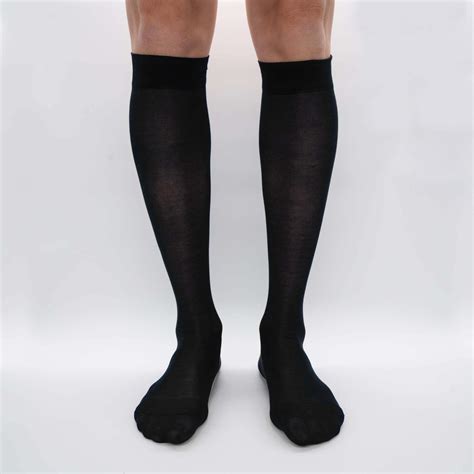 Chiffon In Pure Mulberry Silk Lightweight Knee High Socks Nobile Italy