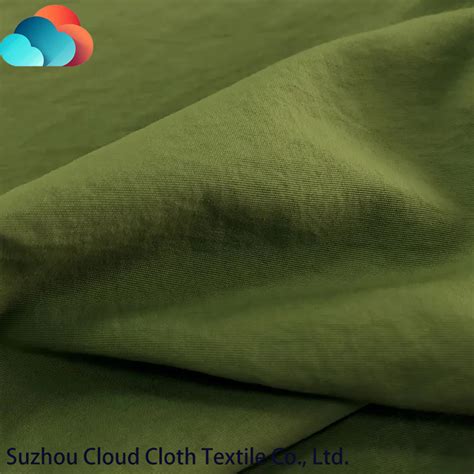 228t 30d RPET 100GSM Recycled Crinkle Nylon Taslan Fabric For Raincoat