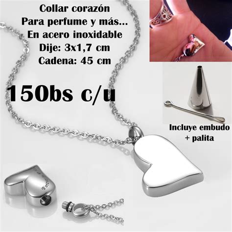 Collar Corazon Rellenable Sex Shop Mi Dulce Flor Bolivia