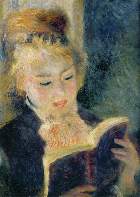 Kunstkarte Pierre Auguste Renoir Lesendes Mädchen