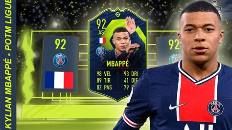 Kylian MbappÉ Potm Ligue 1 92 Fifa21 Player Review Ita Youtube