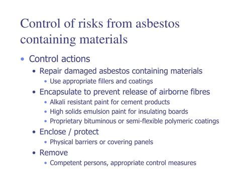 Ppt W504 Management Of Asbestos Containing Materials Powerpoint