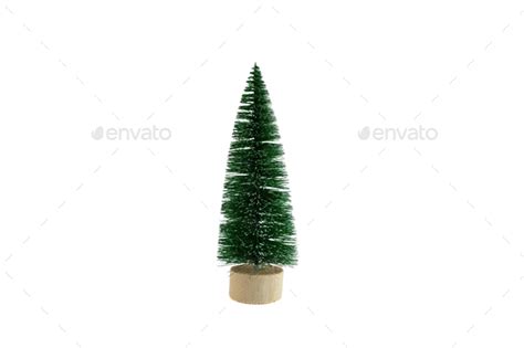 Christmas tree isolated on white background. No decorations. Christmas ...