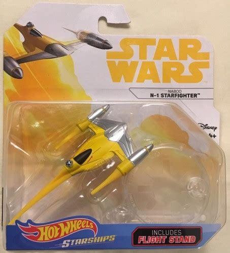 Hot Wheels Star Wars Naboo Starfighter Vehicle Mattel FTT Toys Games Toy Remote Control