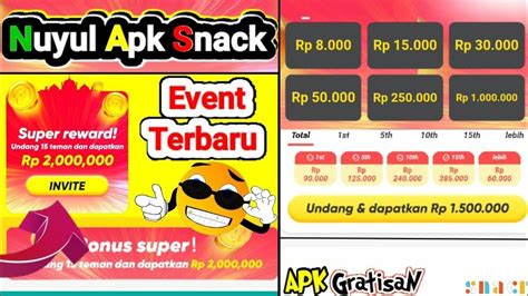 Cara Nuyul Apk Snack Nuyul Event Terbaru SNACK VIDEO Aplikasi